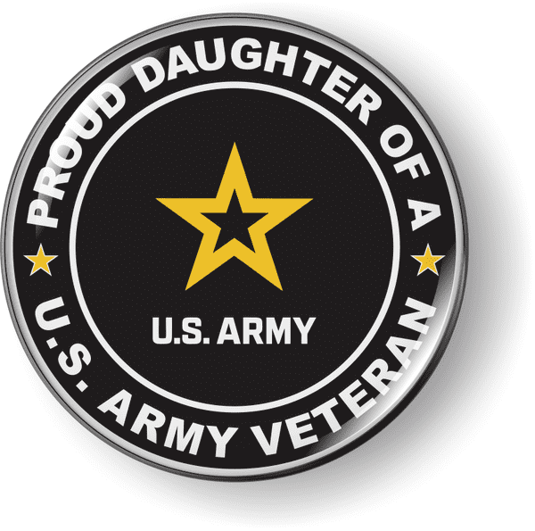 Proud Daughter of a U.S. Army Veteran Emblem